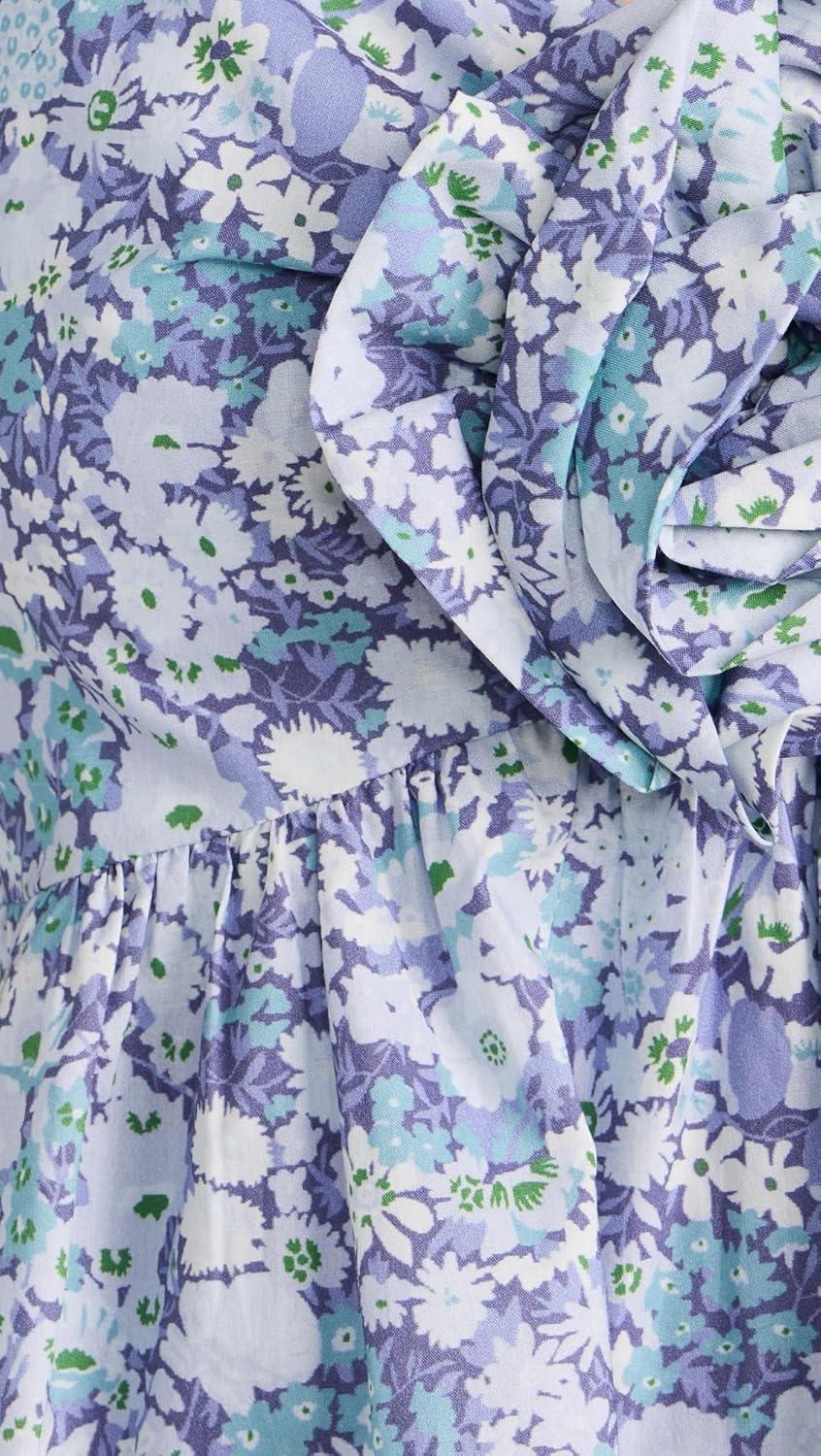 image:imageEnglish Factory Womens Floral Print Top with FlowerBlue Multi