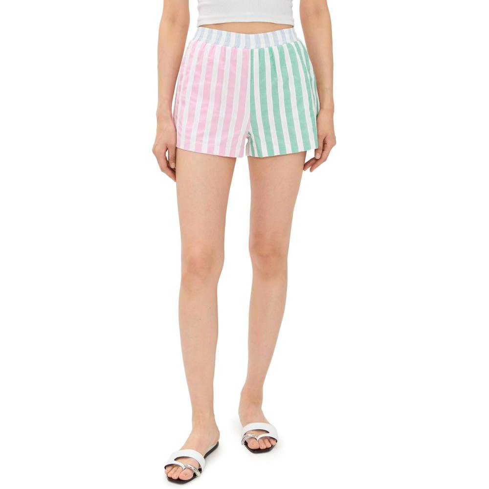 image:imageEnglish Factory Womens Colorblock Stripe Shorts