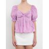 English Factory Women’s Multi Floral Embroidery Top Purple Multi Medium
