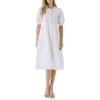 English Factory Women’s Short Puff Sleeve Midi Dress(White)