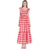Gingham Smocked Top Pink/Red