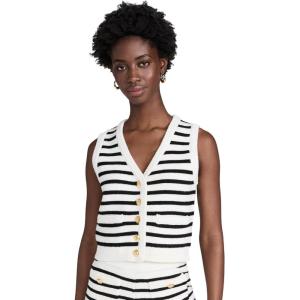 English Factory Women’s Striped Knit Vest Top