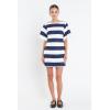 English Factory Women’s Bold Stripe Mini Dress(Off White/Navy)