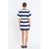 English Factory Women’s Bold Stripe Mini Dress(Off White/Navy)