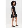 English Factory Women’s Bubble Mixed Media Mini Dress(Black)