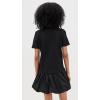 English Factory Women’s Bubble Mixed Media Mini Dress(Black)