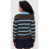 English Factory Women’s Striped Collared Sweater(Dark Brown/Light Blue)