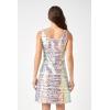 English Factory Women’s Striped Woven A-Line Mini Dress with Sequins, Pink, S