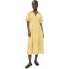English Factory Women’s Seersucker Check Midi Dress(Baby Yellow)