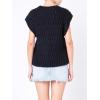 English Factory Women’s Chunky Knit Sweater Vest, Black, L