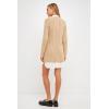 English Factory Women’s Mixed Media Cable Knit Sweater Dress(Oatmeal)