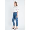 English Factory Women’s Picot Stitched Poplin Top, Off White, S
