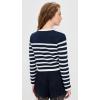 English Factory Women’s Stripe Cardigan(Navy/Off White)