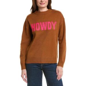 English Factory Womens Crewneck Statement Sweater, Xs, Brown
