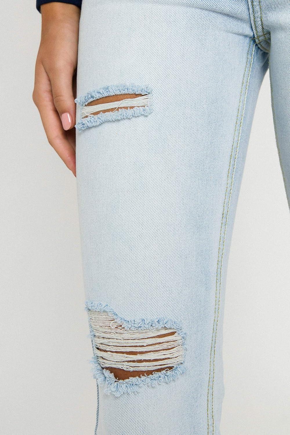 image:imageEnglish Factory Womens Destroyed Mom Jeans Denim