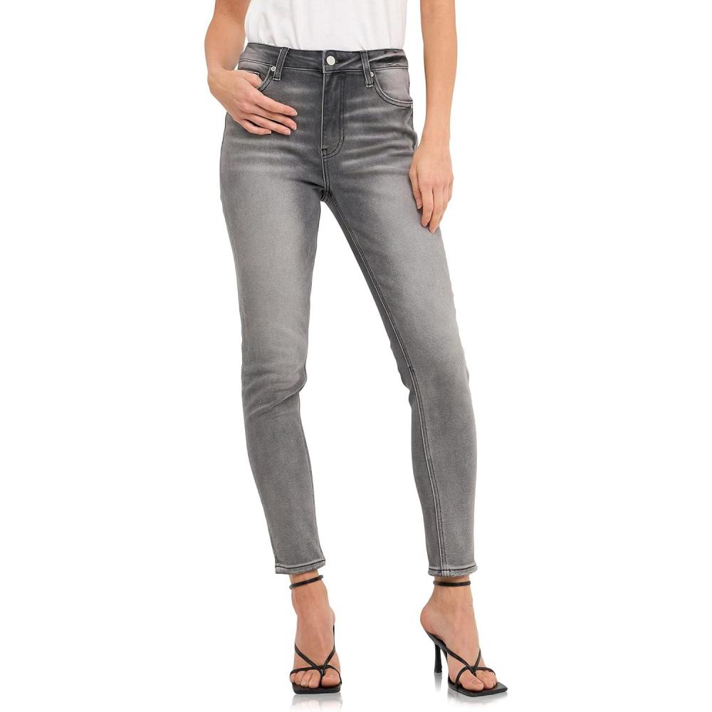 image:imageEnglish Factory Womens High Waist Skinny Jeans Grey