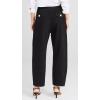 English Factory Women’s Cropped Denim Trousers(Black)