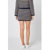 English Factory Women’s Knit Striped Mini Skirt(Navy)