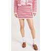 English Factory Women’s Knit Striped Mini Skirt(Pink/Red)