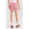 English Factory Women’s Knit Striped Mini Skirt(Pink/Red)