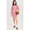 English Factory Women’s Knit Striped Mini Skirt(Pink/Red)
