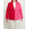 English Factory Women’s Color Block Blazer Red Fuchsia