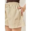 English Factory Women’s Cotton Drawstring Shorts(Beige)
