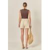 English Factory Women’s Cotton Drawstring Shorts(Beige)