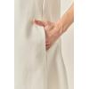 English Factory Women’s Crochet Trim A-Line Mini Shirt Dress(Off-white)