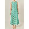 English Factory Women’s Floral Embroidered Midi Dress(Green)