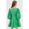 English Factory Women’s Puff Sleeve Flare Mini Dress(Green)