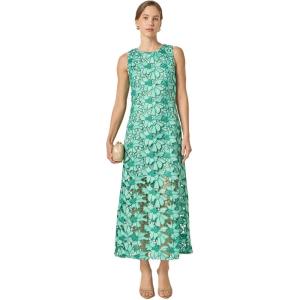 English Factory Women’s Floral Embroidered Midi Dress(Green)