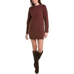 English Factory Womens Mini Sweaterdress, L, Brown