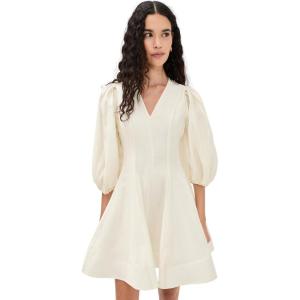 English Factory Women’s Puff Sleeve Flare Mini Dress(Cream)