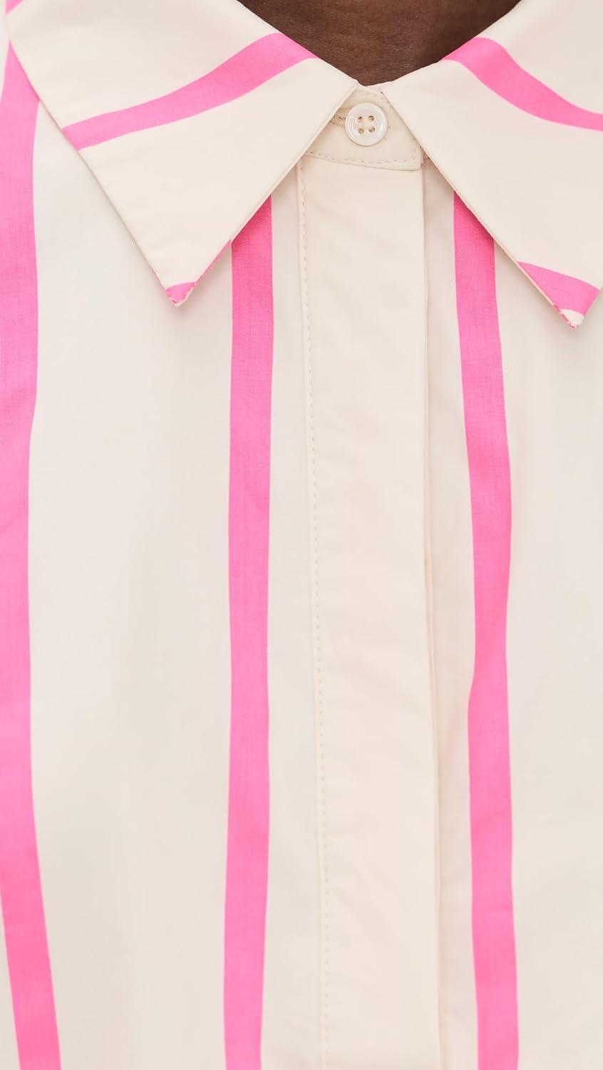 image:imageEnglish Factory Womens Striped Caftan Mini DressPink Multi