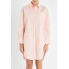 English Factory Women’s Classic Collared Mini Dress Shirt(Blush)