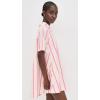 English Factory Women’s Striped Caftan Mini Dress(Pink Multi)