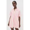 English Factory Women’s Striped Caftan Mini Dress(Pink Multi)