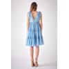 English Factory Women’s Tie Shoulder Mini Dress(Blue)