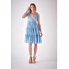 English Factory Women’s Tie Shoulder Mini Dress(Blue)
