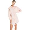 English Factory Women’s Classic Collared Mini Dress Shirt(Blush)
