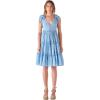 English Factory Women’s Tie Shoulder Mini Dress(Blue)