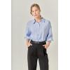 English Factory Women’s Balloon Sleeve Blouse(Blue)