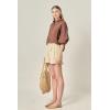 English Factory Women’s Balloon Sleeve Blouse(Brown)