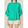 English Factory Women’s Balloon Sleeve Blouse(Green)