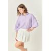 English Factory Women’s Balloon Sleeve Blouse(Purple)