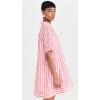 English Factory Women’s Stripe Sleeveless Maxi Dress(Pink/Red)