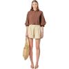 English Factory Women’s Balloon Sleeve Blouse(Brown)