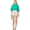 English Factory Women’s Balloon Sleeve Blouse(Green)