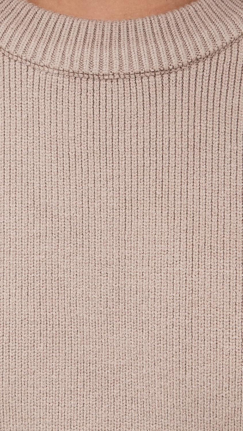 image:imageEnglish Factory Womens Collar Knit Half Sleeves TopTaupe